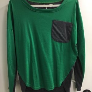 Green and Grey shirt